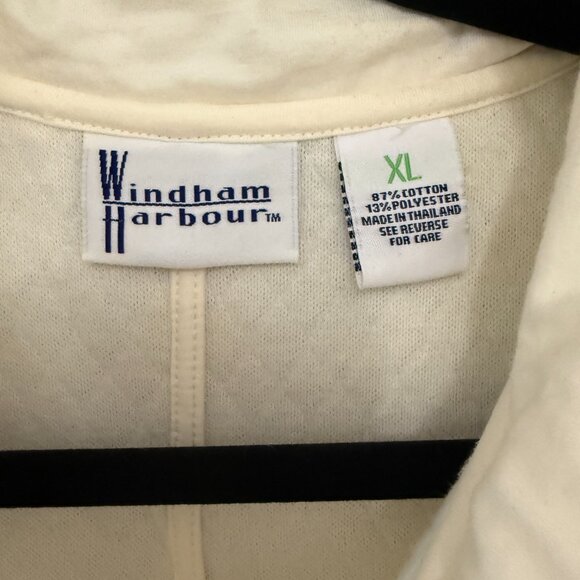 Windham Harbour Women's Winter White Sleeveless Zip Up Jacket/Vest Size XL - Picture 3 of 6